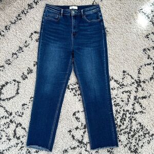 VERVET BY FLYING MONKEY Dark Blue Ankle Jeans